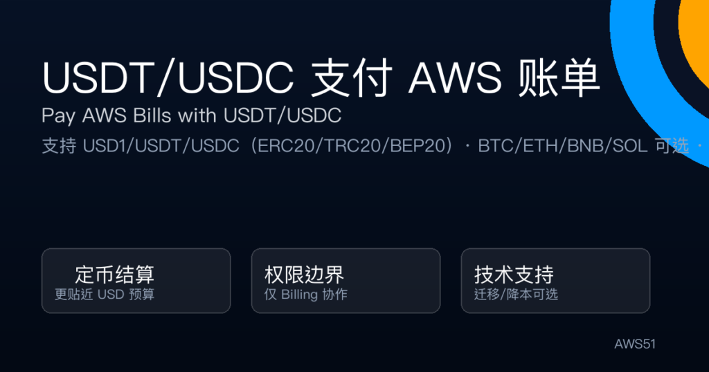 Pay AWS Bills with USDT/USDC: Crypto Settlement + 24/7 Support (2026)